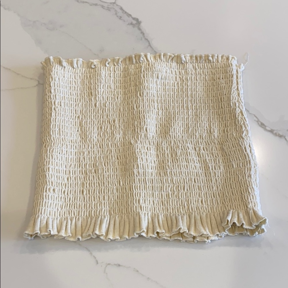 John Galt cream tube top